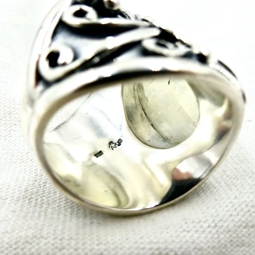 ARYA STERLING SILVER RING Angel Aura Opal Quartz